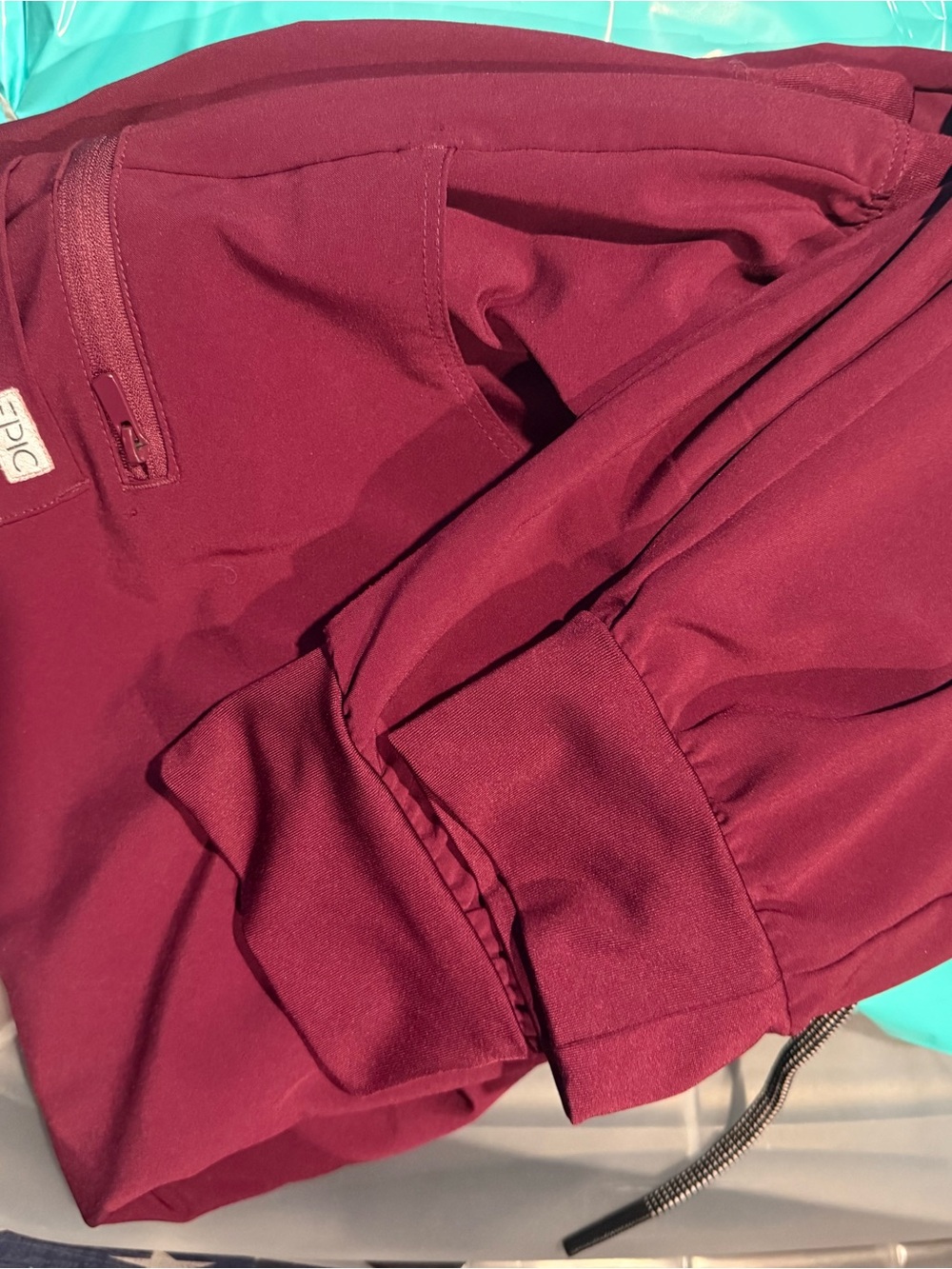 Women’s Maroon Jogger Scrub Pants